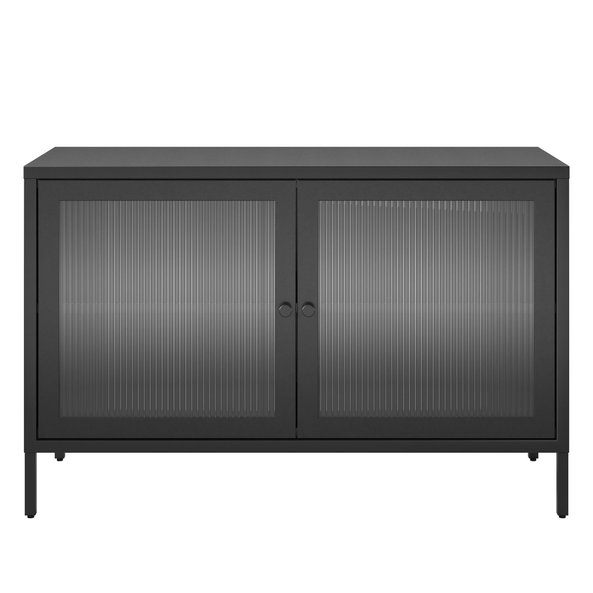 RealRooms Shadwick 2 Door Wide Metal Locker Accent Glass