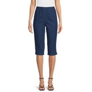 RealSize Women’s 17" Pull On Stretch Capri Pants