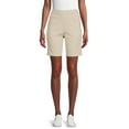 thumbnail image 1 of RealSize Women's 2-Pocket Pull On Stretch Shorts, Available in Petite Sizing, 1 of 5