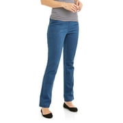 RealSize Women's 4 Pocket Stretch Pull On Bootcut Jeans, Sizes S-XXL, Available in Petite