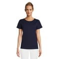 thumbnail image 1 of RealSize Women's Embellished Crewneck Tee with Short Sleeves, Sizes XS-3XL, 1 of 6