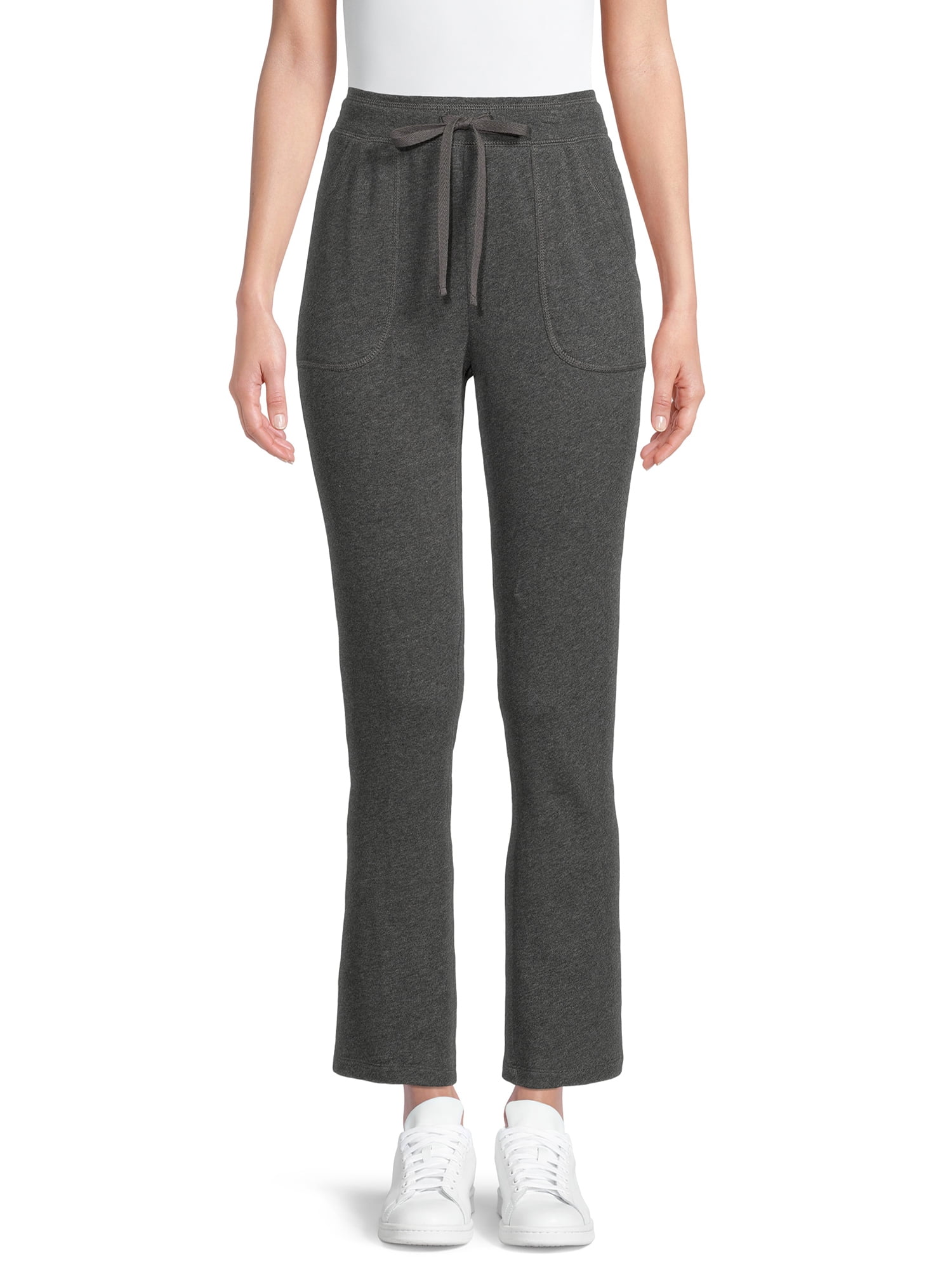 RealSize Women's French Terry Cloth Pants with Pockets 