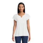 REALSIZE Real Size Women's Crochet Bib Tunic Top, Women's and Women's Plus XS-4X