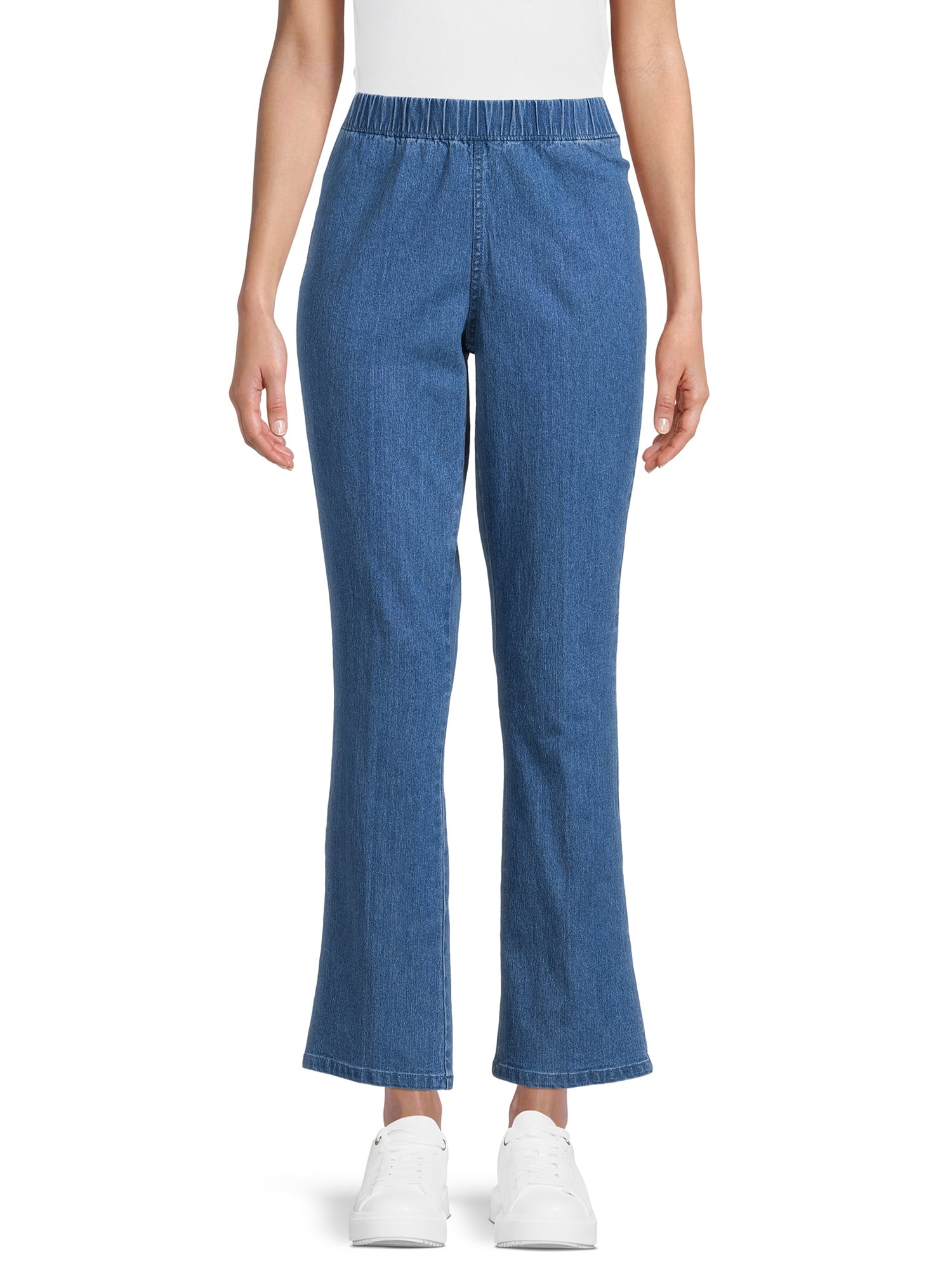 RealSize Women s Pull On Bootcut Jeggings Available in Regular and Petite Walmart