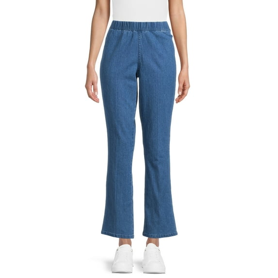 RealSize Women's Pull On Bootcut Jeggings, Available in Regular and Petite