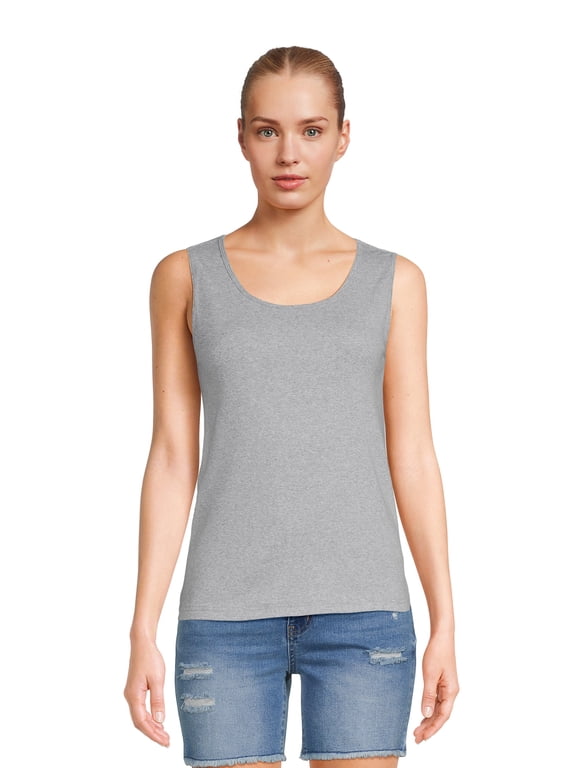 Women's Rib Muscle Tank Top, Sizes XS-3XL