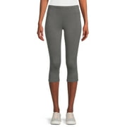 RealSize Women's Stretch Jersey Capri Leggings, XS-XXXL