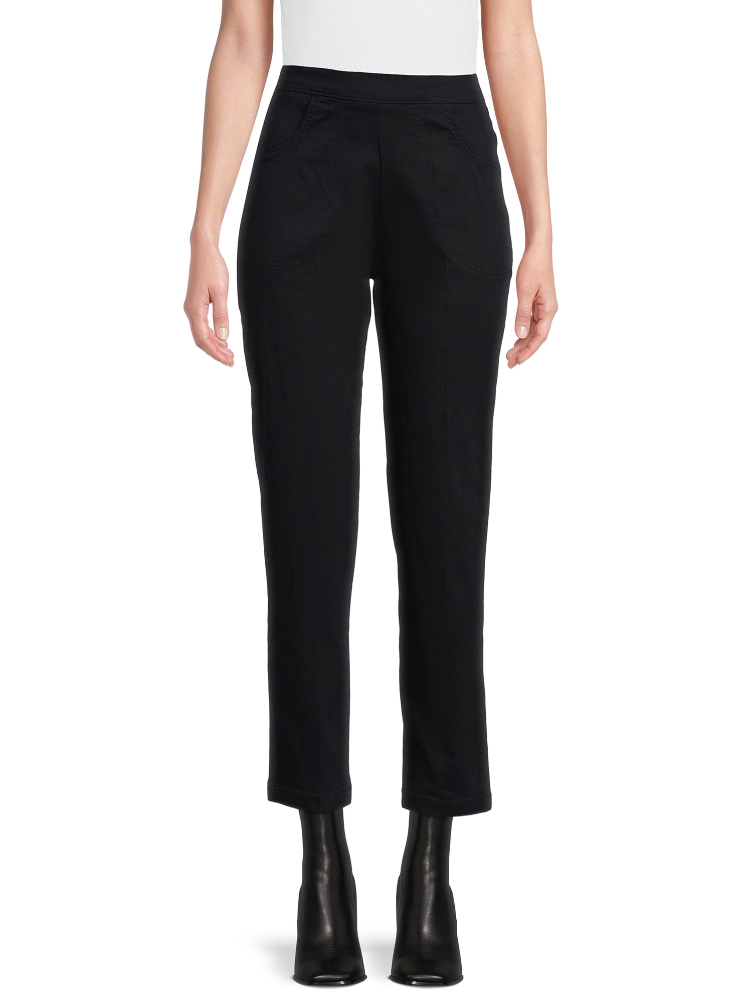 RealSize Women's Stretch Pull On Pants with Pockets - Walmart.com