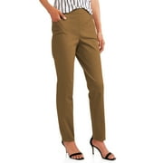 RealSize Women's Stretch Pull On Pants with Pockets, 29" Inseam for Regular, Sizes XS-XXL