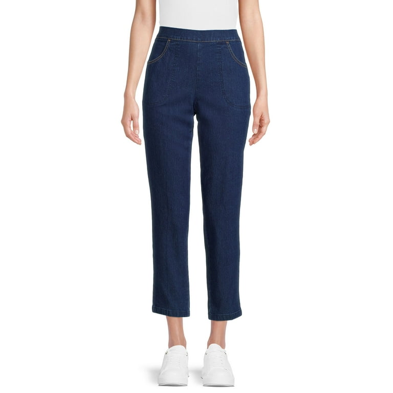 RealSize Women's Stretch Pull On Pants with Pockets