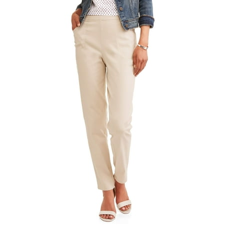 RealSize Women's Stretch Pull On Pants with Pockets