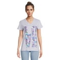 thumbnail image 1 of RealSize Women's V-Neck Graphic Tee with Short Sleeves, Sizes XS-3XL, 1 of 6