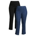 thumbnail image 1 of RealSize Womens 4-Pocket Stretch Pull-On Bootcut Jeans, 2-Pack, 1 of 5