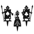 thumbnail image 1 of RealSteel Alice in Wonderland - Set 2 Metal Garden Art – The Queen of Hearts & Playing Card Guards – Whimsical Outdoor Décor for Fans of The Classic Tale (B), 1 of 7