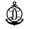 thumbnail image 1 of RealSteel Anchor Initial Monogram – Nautical Metal Wall Art (D-18), 1 of 10