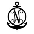 thumbnail image 1 of RealSteel Anchor Initial Monogram – Nautical Metal Wall Art (N-18), 1 of 11