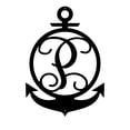 thumbnail image 1 of RealSteel Anchor Initial Monogram – Nautical Metal Wall Art (P-36), 1 of 11