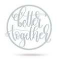 thumbnail image 1 of RealSteel: "Better Together Wall Sign" – Handcrafted Metal Décor for Cherished Relationships and True Love (24"/TS), 1 of 10
