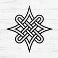 thumbnail image 1 of RealSteel Celtic Knot Symbols Metal Wall Art – Timeless Celtic Symbols | Made in USA (Black-12"), 1 of 5