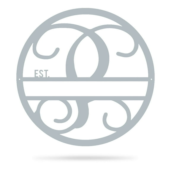 RealSteel Family Legacy Monogram – Personalized Metal Name Sign (Letter P, 30")