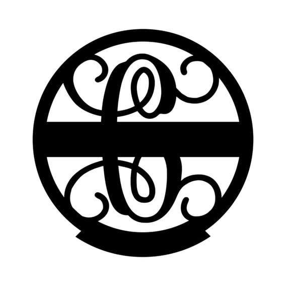 RealSteel Family Name Monogram – Personalized Metal Wall Art Sign for Home or Entryway (C-18)