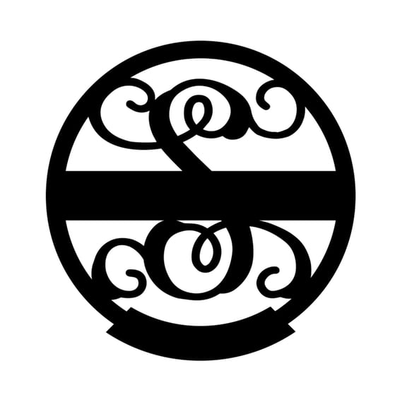 RealSteel Family Name Monogram – Personalized Metal Wall Art Sign for Home or Entryway (S-30)