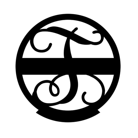 RealSteel Family Name Monogram – Personalized Metal Wall Art Sign for Home or Entryway (T-36)