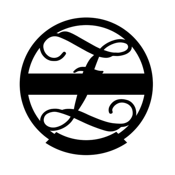 RealSteel Family Name Monogram – Personalized Metal Wall Art Sign for Home or Entryway (Z-18)