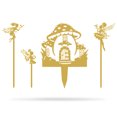 thumbnail image 1 of RealSteel Garden Art - Fairy Starter Set, Whimsical Outdoor Decoration (Gold), 1 of 7