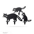 thumbnail image 1 of RealSteel Garden Art – Raccoon Family 3 Pack – Playful Metal Yard Stakes for Outdoor & Wildlife Lovers (Black), 1 of 7
