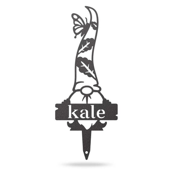 RealSteel, Garden Gnomes Metal Plant Labels, Vegetable, Herb Markers, Outdoors (KALE-Small)