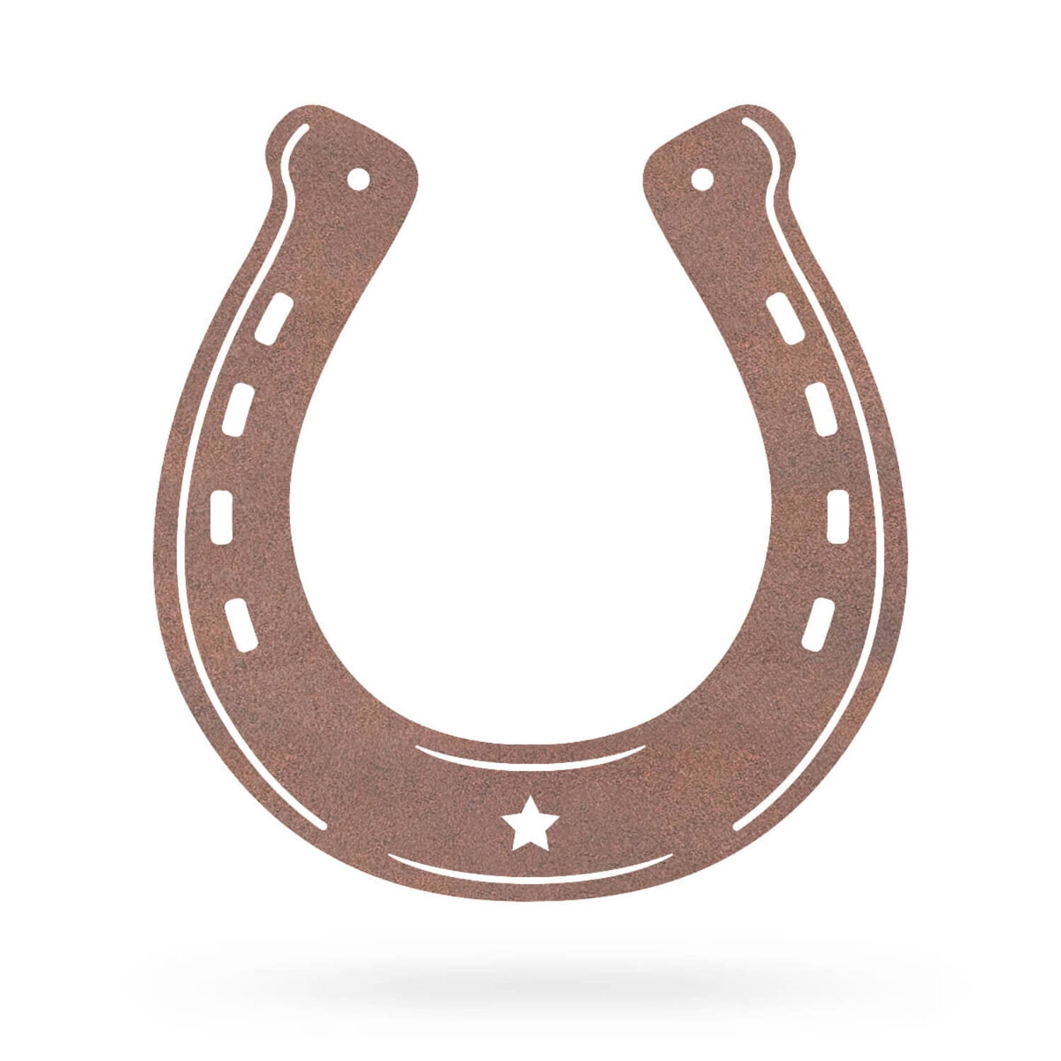RealSteel Good Luck Horseshoe Metal Sign (Rust) - Walmart.com
