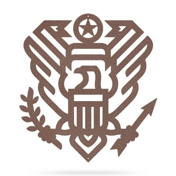 RealSteel: Great Seal Wall Art – Patriotic U.S. Eagle Emblem, Durable Indoor/Outdoor Décor, Ideal for Veterans & Patriots, Made in USA (30"/PV)