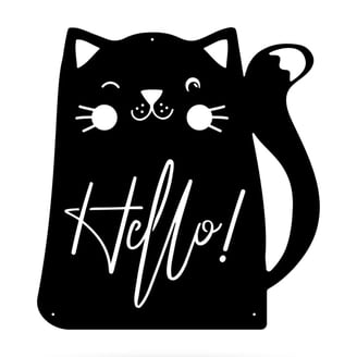 Cat Wall Art Poster - 12x16 Inch Vibrant Cat Decor For Home, Bedroom, Living Room