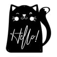 thumbnail image 1 of RealSteel Hello Cat Wall Art – Perfect Gift for Cat Lovers – Charming Home Décor (24"/Black), 1 of 7