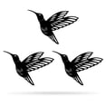 thumbnail image 1 of RealSteel Hummingbird Wall Art (3 pk) – Symbol of Love, Freedom & Joy – Handcrafted in Texas (12x18/Black), 1 of 10