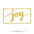 thumbnail image 1 of RealSteel Joy Metal Sign - Indoor/Outdoor Holiday Décor, Quality Script Wall Art with Powder-Coated Finish, Ideal for Mantles & Walls, Rust-Resistant, Made in the USA (Gold), 1 of 3