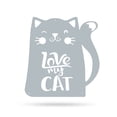 thumbnail image 1 of RealSteel Love My Cat Wall Art – Purrrfect Gift for Cat Lovers & Home Décor (18"/TS), 1 of 7