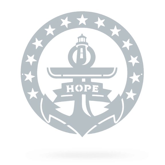 RealSteel 1-Count Rhode Island "Hope" Wall Decor