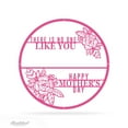 thumbnail image 1 of RealSteel There is No One Like You Monogram – Personalized Circular Metal Wall Art with Custom Name & Floral Accents – Mother's Day Gift (Pink, 36"), 1 of 10