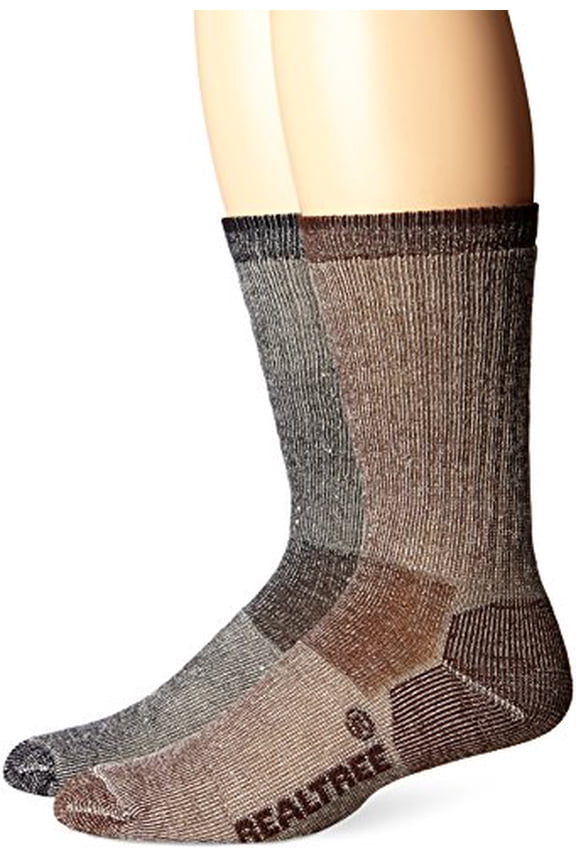 Merino Wool Boot Socks, 2 Pair, Large (M 9-13), Assorted