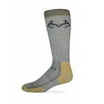 thumbnail image 1 of RealTree 794 Uplander Heavyweight Merino Wool Boot Socks, Grey/Gold, 1 of 4