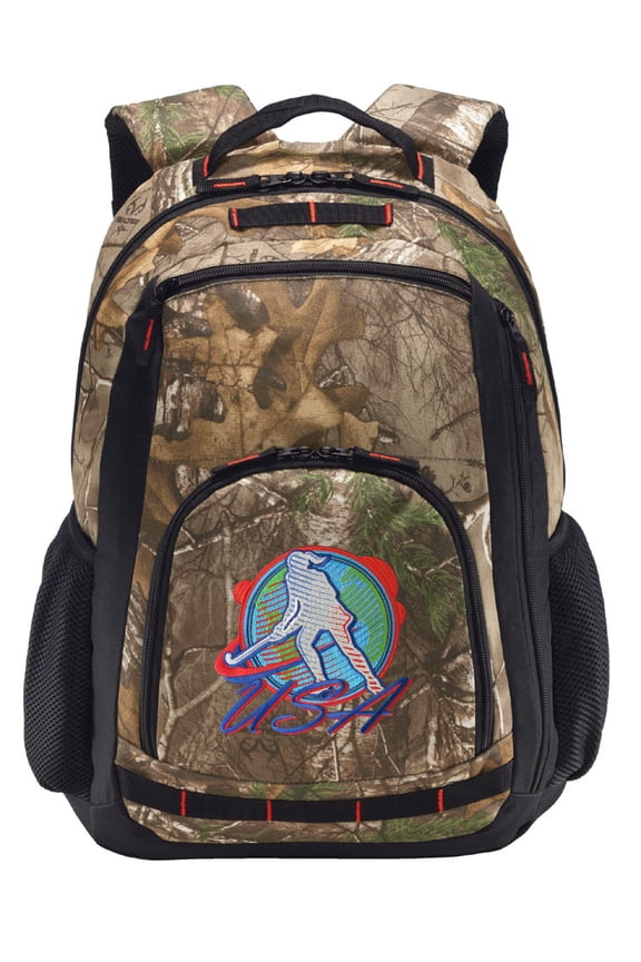 RealTree Camo Field Hockey Backpack Field Hockey Camo Backpack with Laptop Computer Section