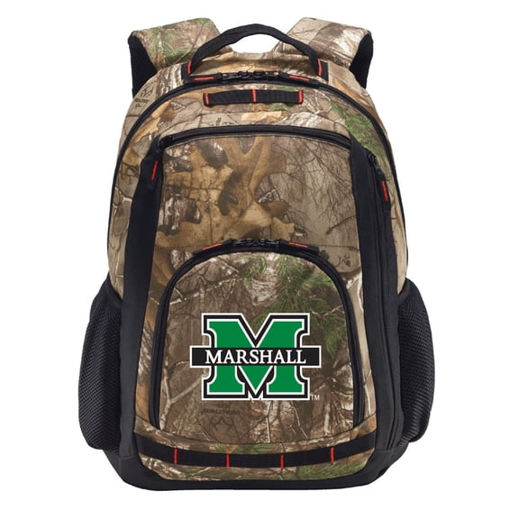 RealTree Camo Marshall Backpack Marshall University Camo Backpack with Laptop Computer Section