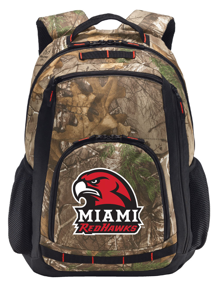 RealTree Camo Miami University Backpack Miami Redhawks Camo Backpack with Laptop Computer Section - image 1 of 3