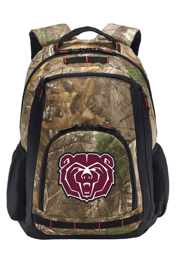 RealTree Camo Missouri State Backpack Missouri State Camo Backpack with Laptop Computer Section