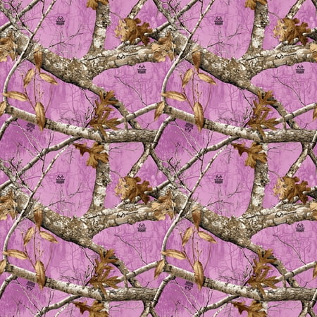 RealTree Cotton Fabric by Sykel-Realtree Edge Colors Pink