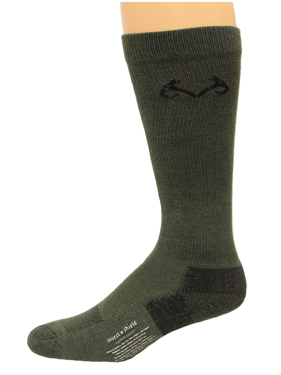 Insect Shield Over the Calf Socks, 1 Pair, Medium (W 6-9 / M 4-9), Olive