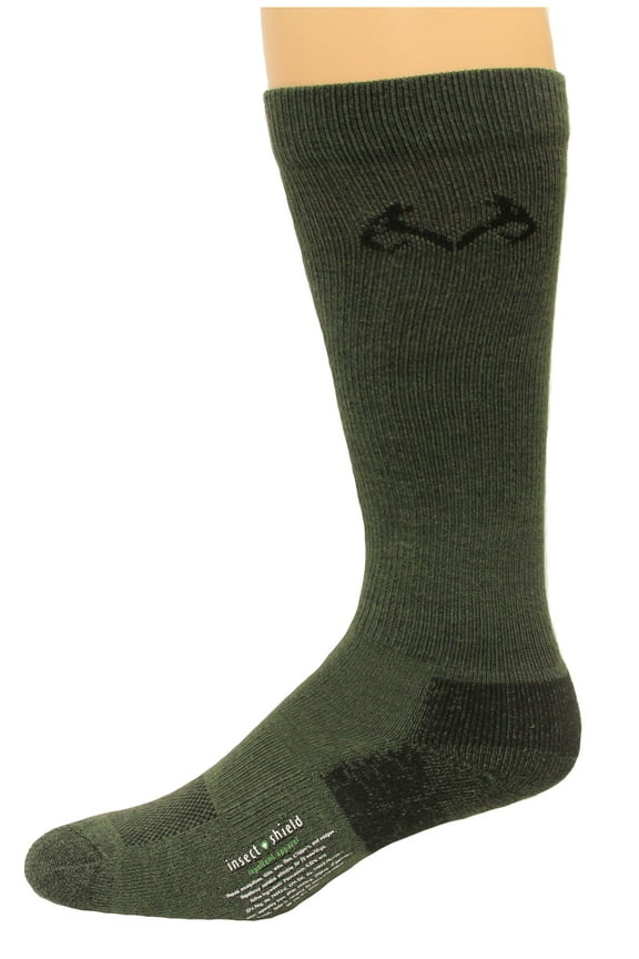 Insect Shield Over the Calf Socks, 1 Pair, X-Large (M 12-16), Olive