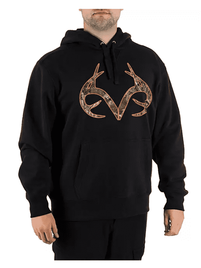 RealTree Men's XX-Large Black Fleece Hoodie - Walmart.com